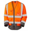 Leo Workwear Wrafton Hi-Vis Orange/Grey Waistcoat